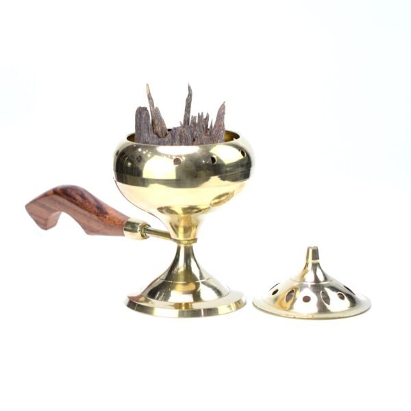 Metal Burner - Golden Color with Handle | Nagaland Oudh Dubai