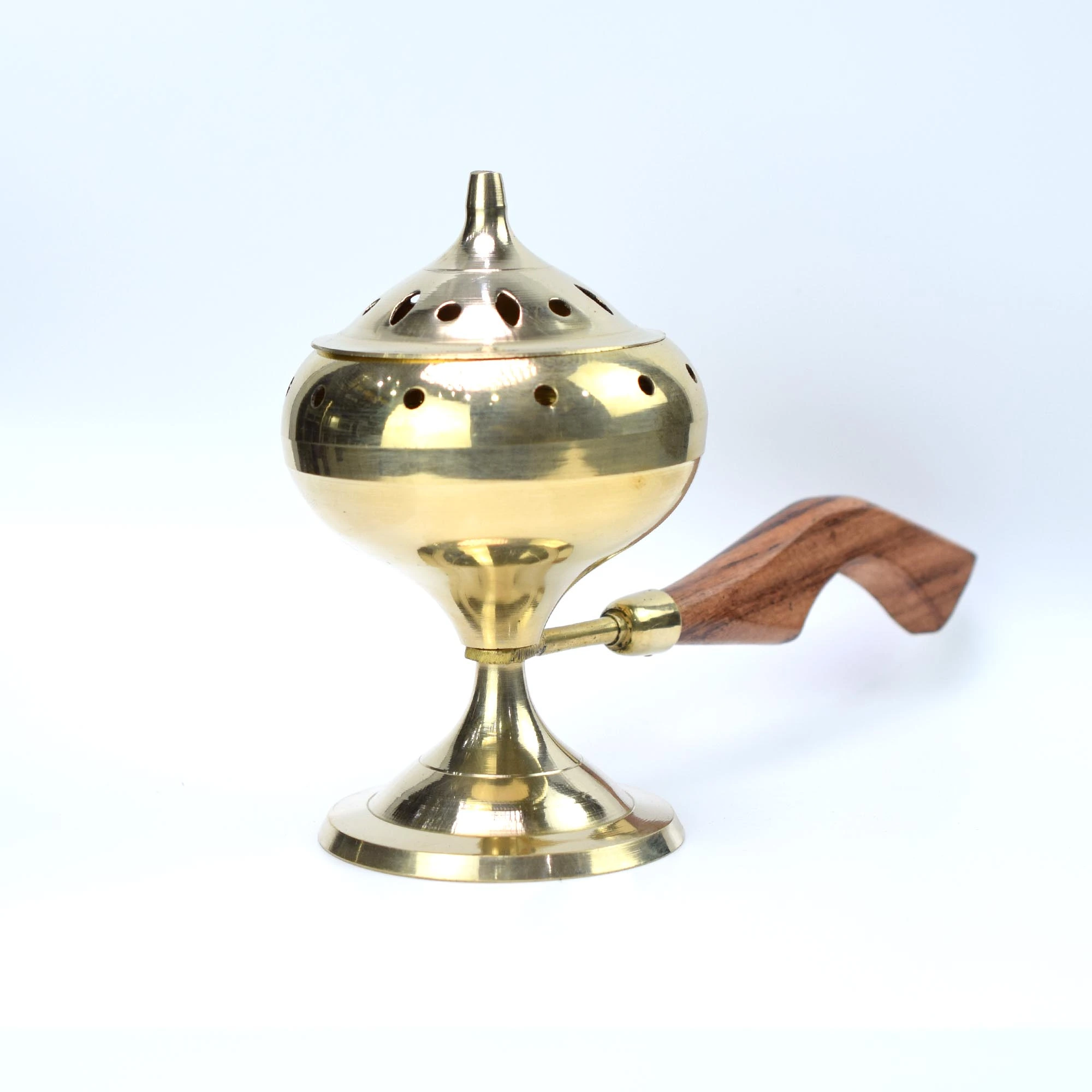 Metal Burner – Golden Color with Handle - Image 4