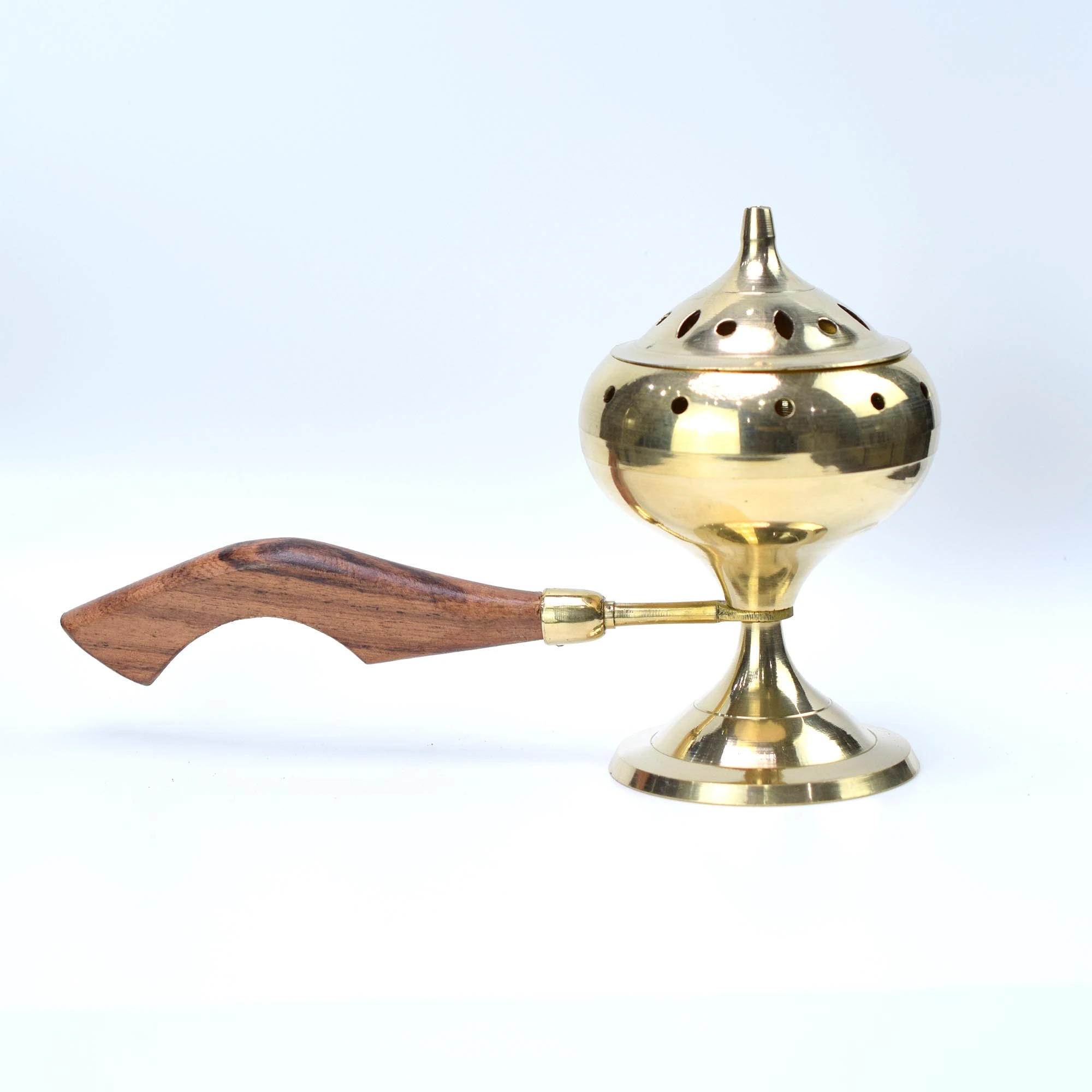 Metal Burner – Golden Color with Handle - Image 3
