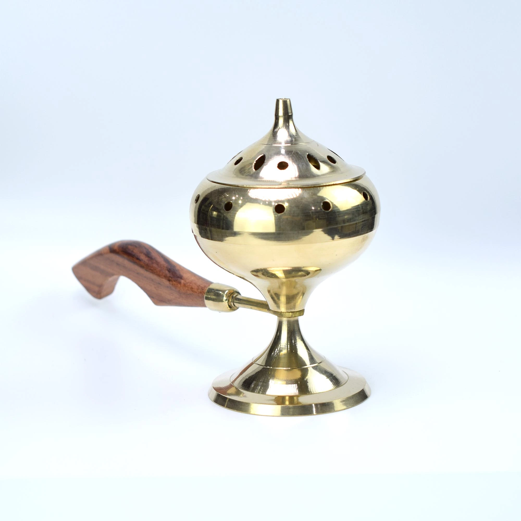 Metal Burner – Golden Color with Handle - Image 2