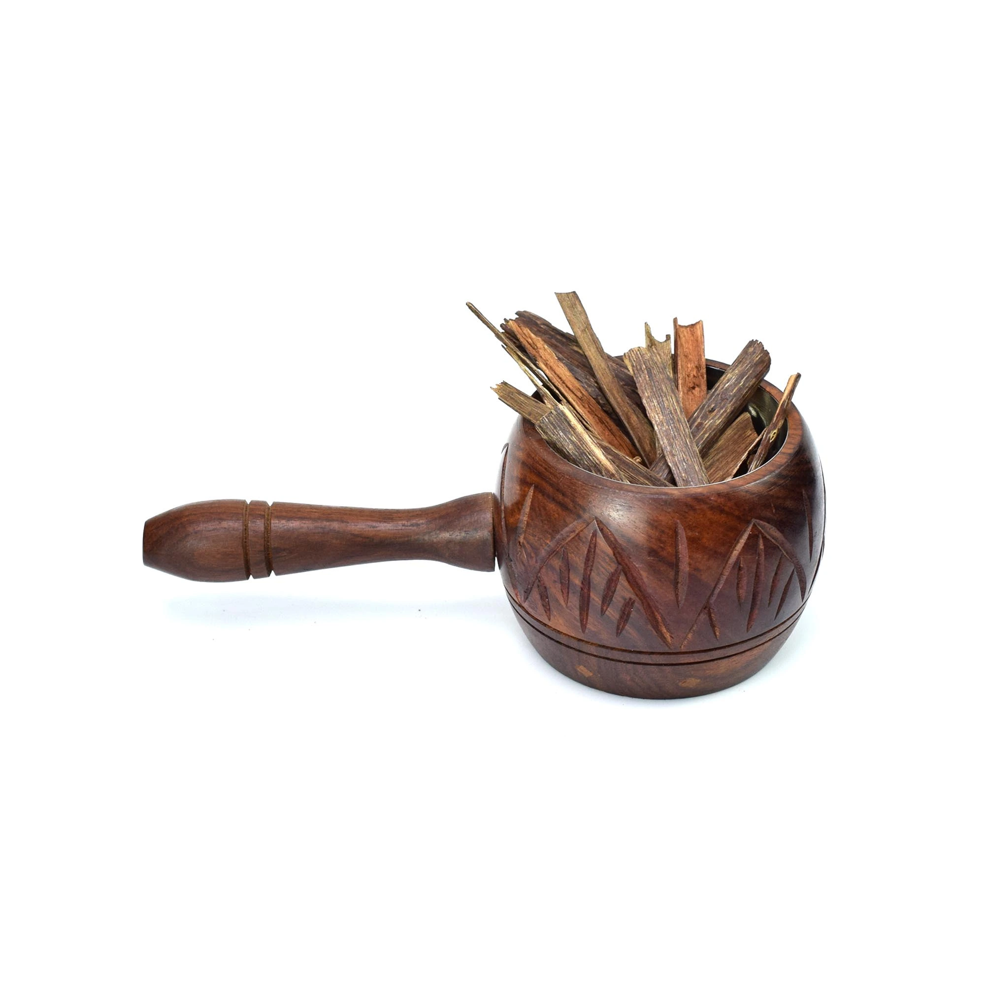 Wooden Burner with Handle