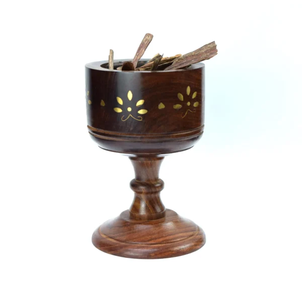 Wooden Circular Burner (Without Handle) | Nagaland Oudh Dubai