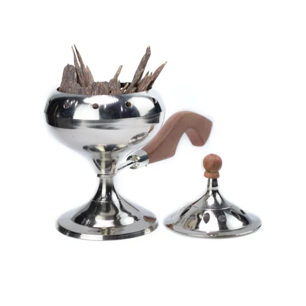 Metal Burner - Silver Color with Handle | Nagaland Oudh Dubai