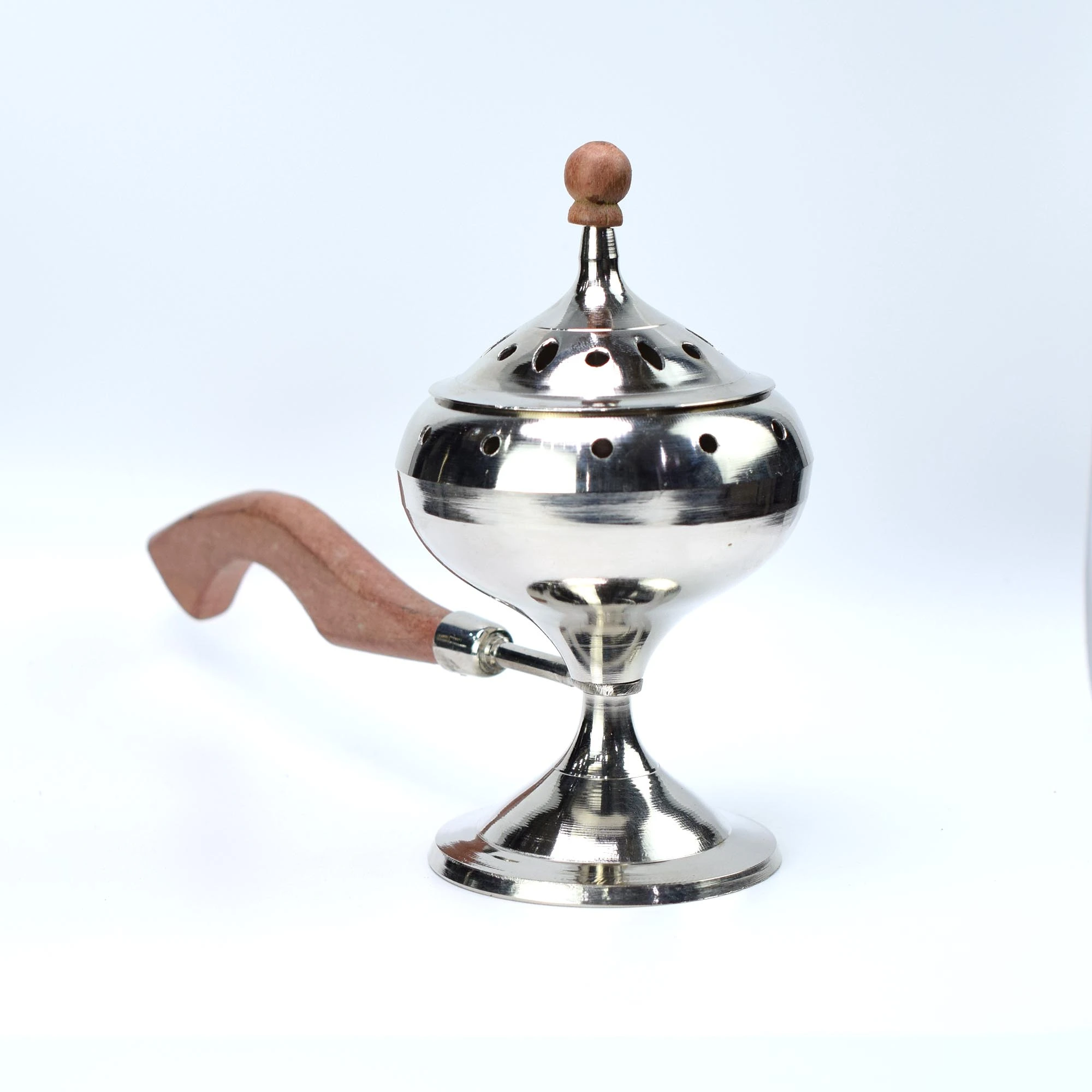 Metal Burner – Silver Color with Handle - Image 5